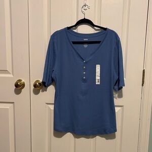 Sonoma Women's Casual Blue Henley